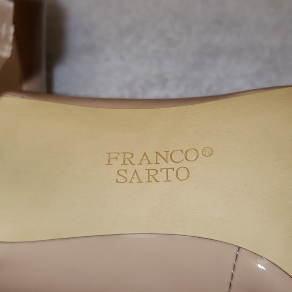 Franco Sarto patent leather, nude, pointed toe, 7M - Picture 7 of 12